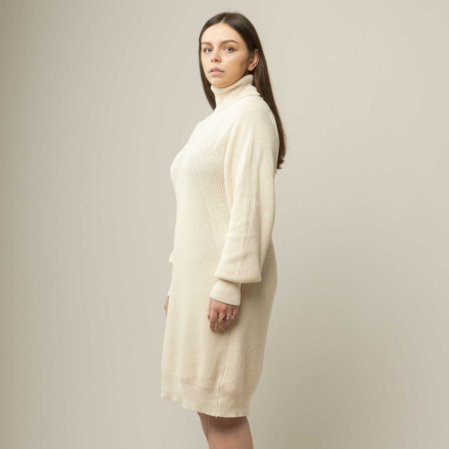 MELA Rippstrickkleid mit Rollkragen "ABAZIN" - Dritte Wahl