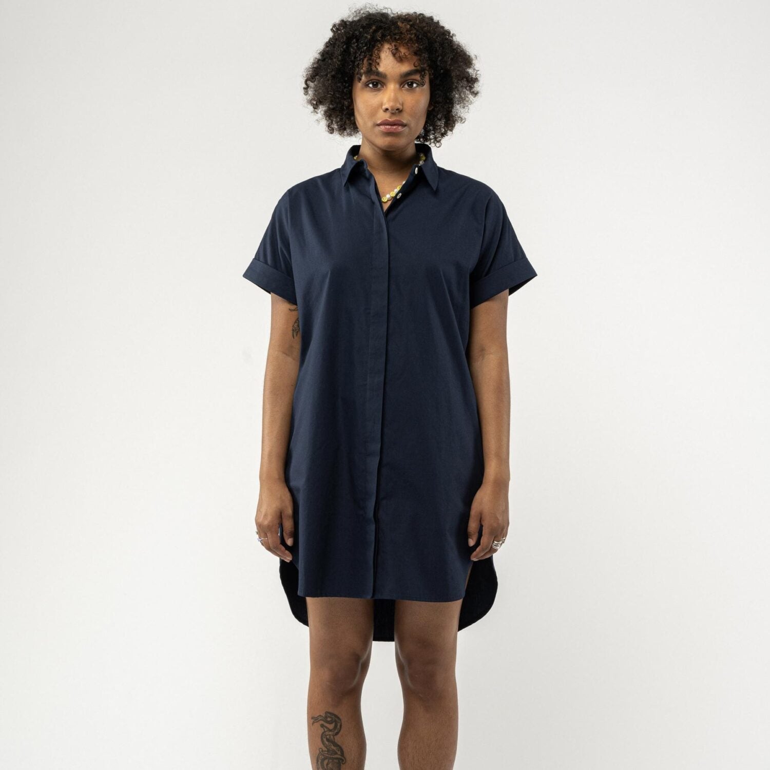 MELA Damen Blusenkleid "AMOLI" Navy M