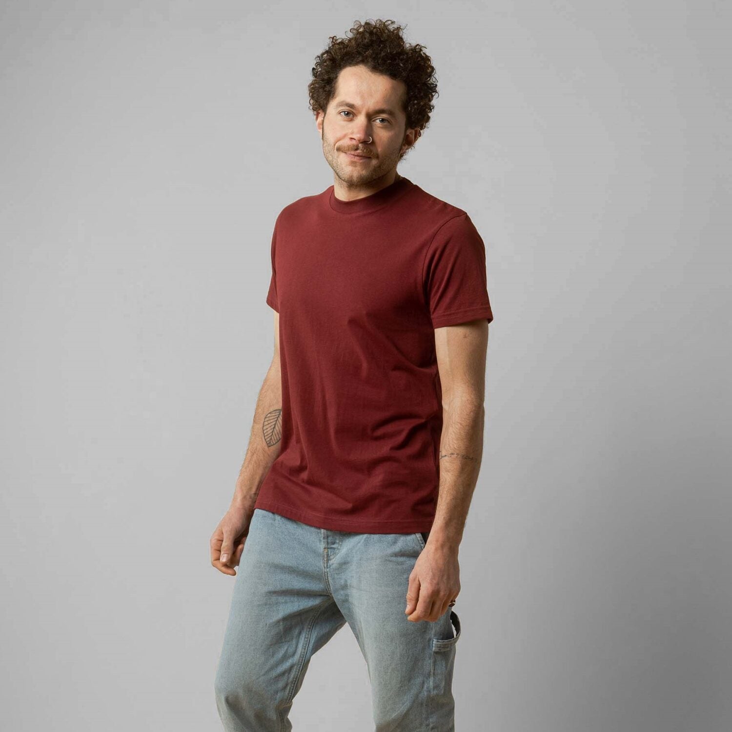 MELA Herren T-Shirt "AVAN" - burgunderrot