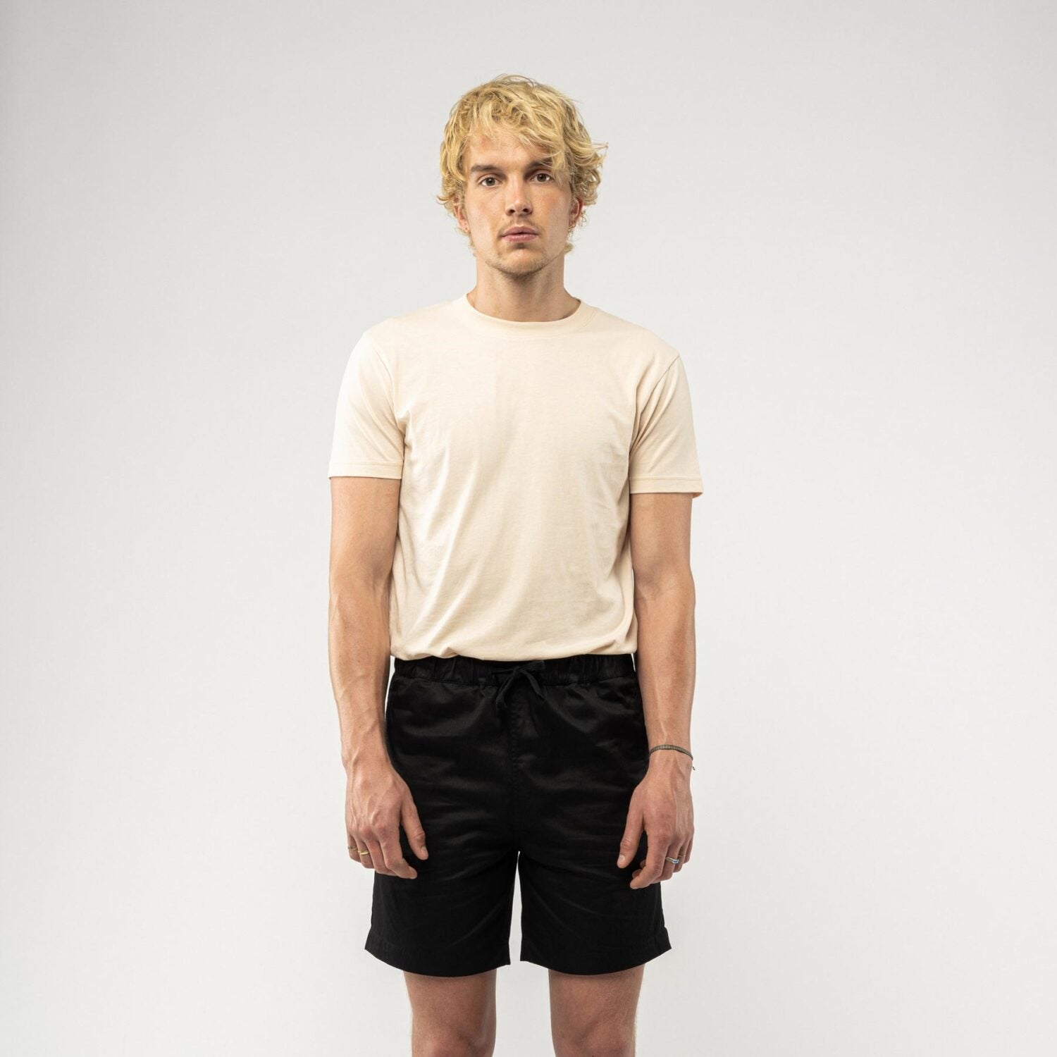 MELA Herren Shorts mit elastischem Bund "MOHIT" - schwarz