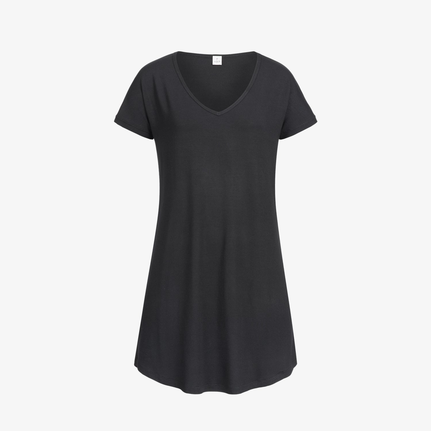 erlich textil Nachthemd "Mona" Schwarz