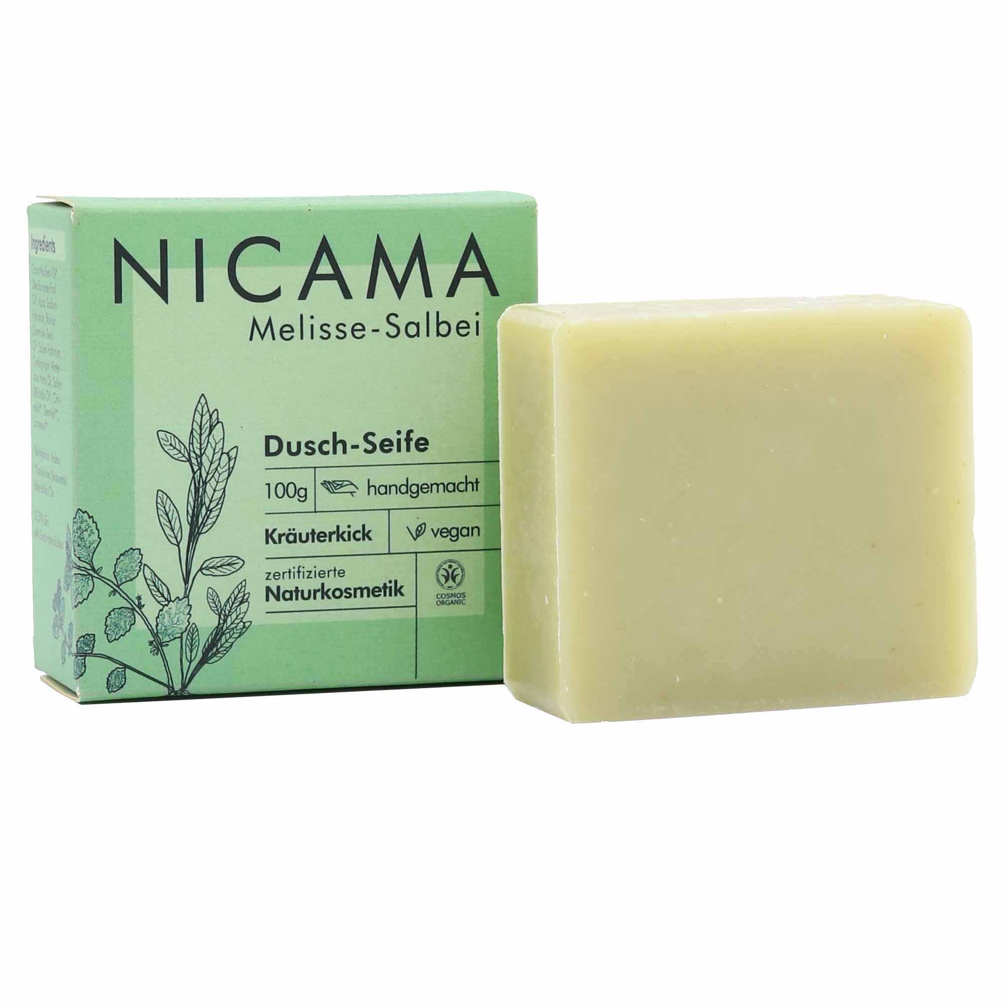 NICAMA Duschseife 100 g Melisse-Salbei