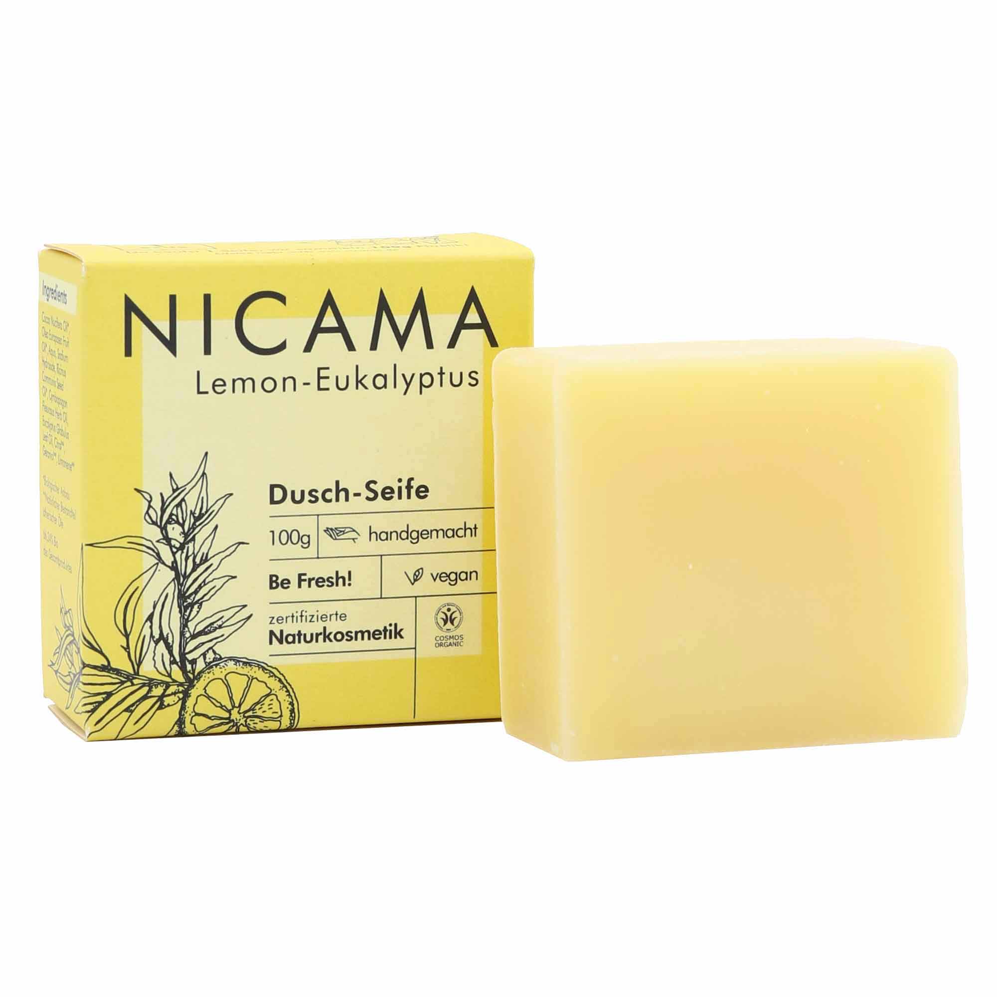 NICAMA Duschseife 100 g Lemon-Eukalyptus