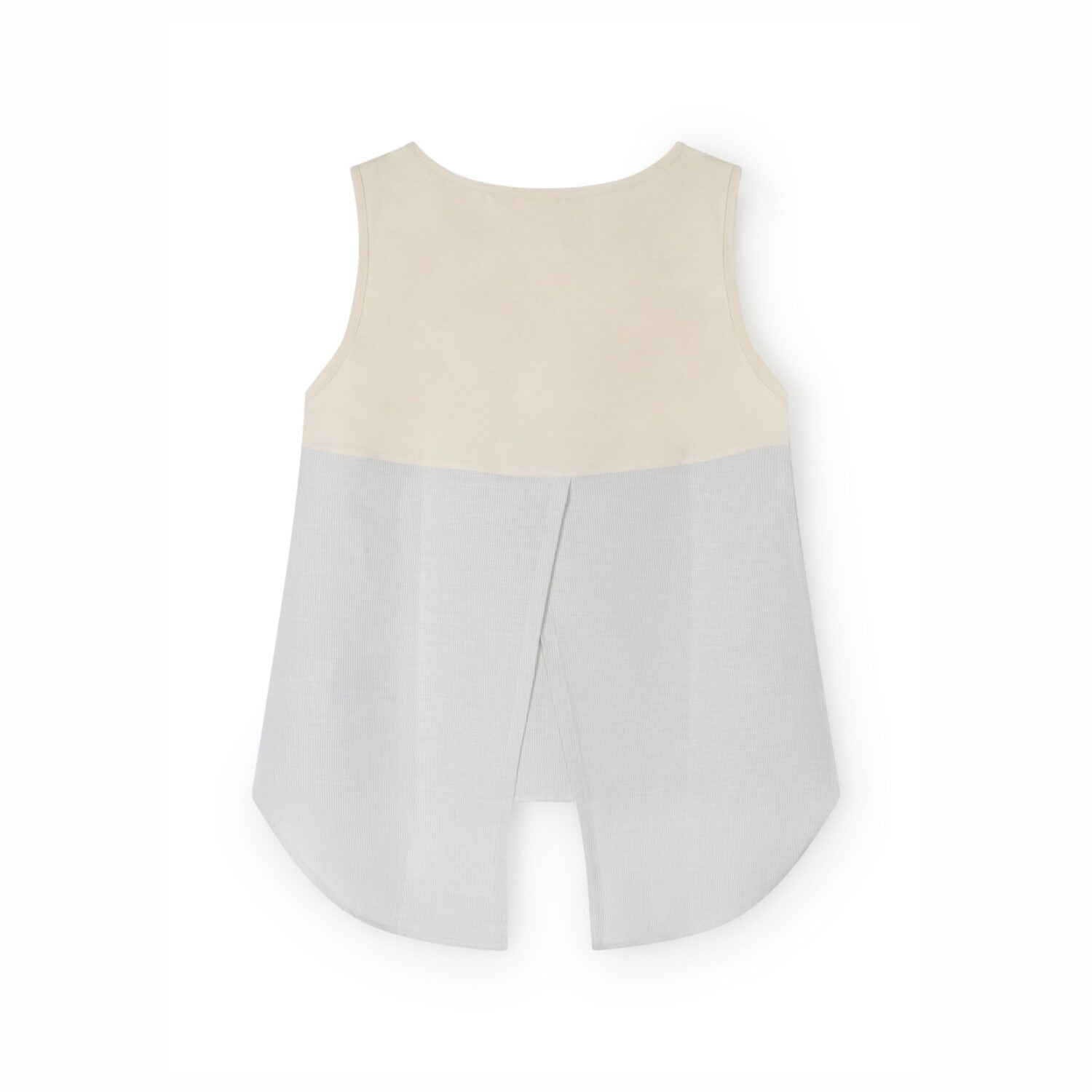 Noorlys Damen Top "TAMINA" - Pearled Ivory-Gray Striped