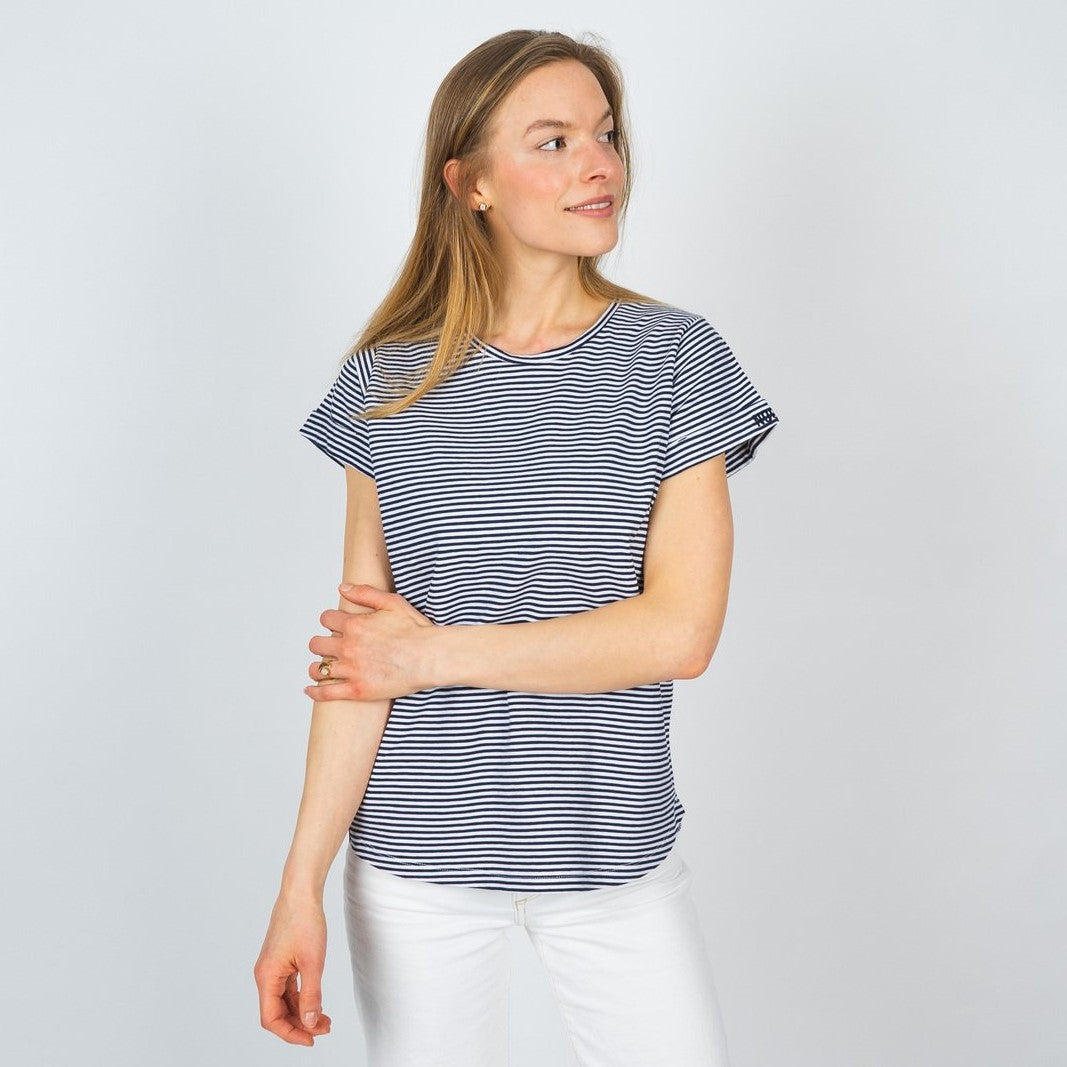 Noorlys Damen T-Shirt "SCHIER" - Navy Striped