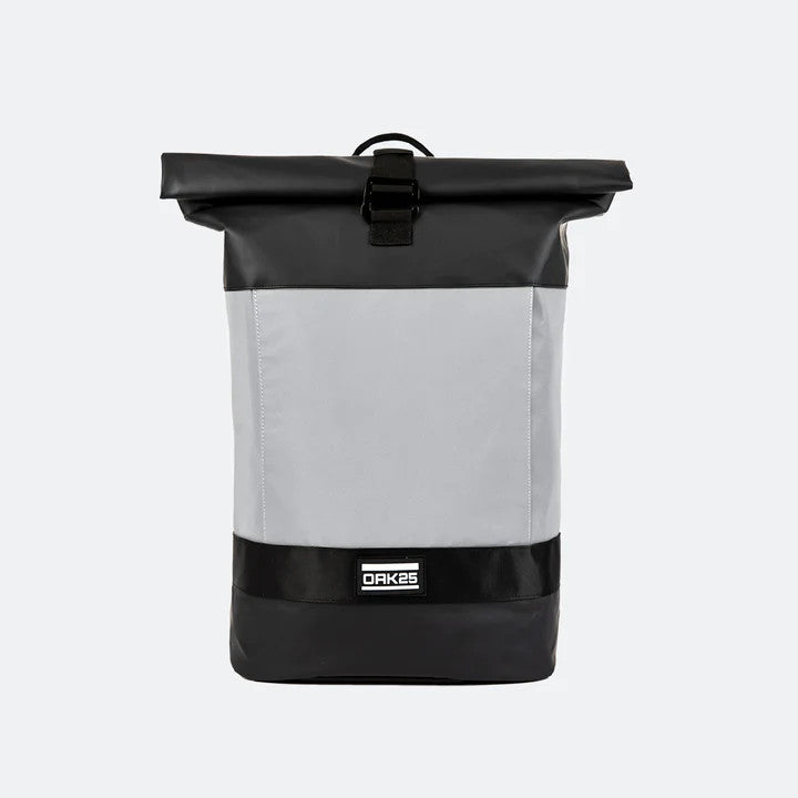 OAK25 reflektierender Rucksack "Reflective Rolltop" Schwarz