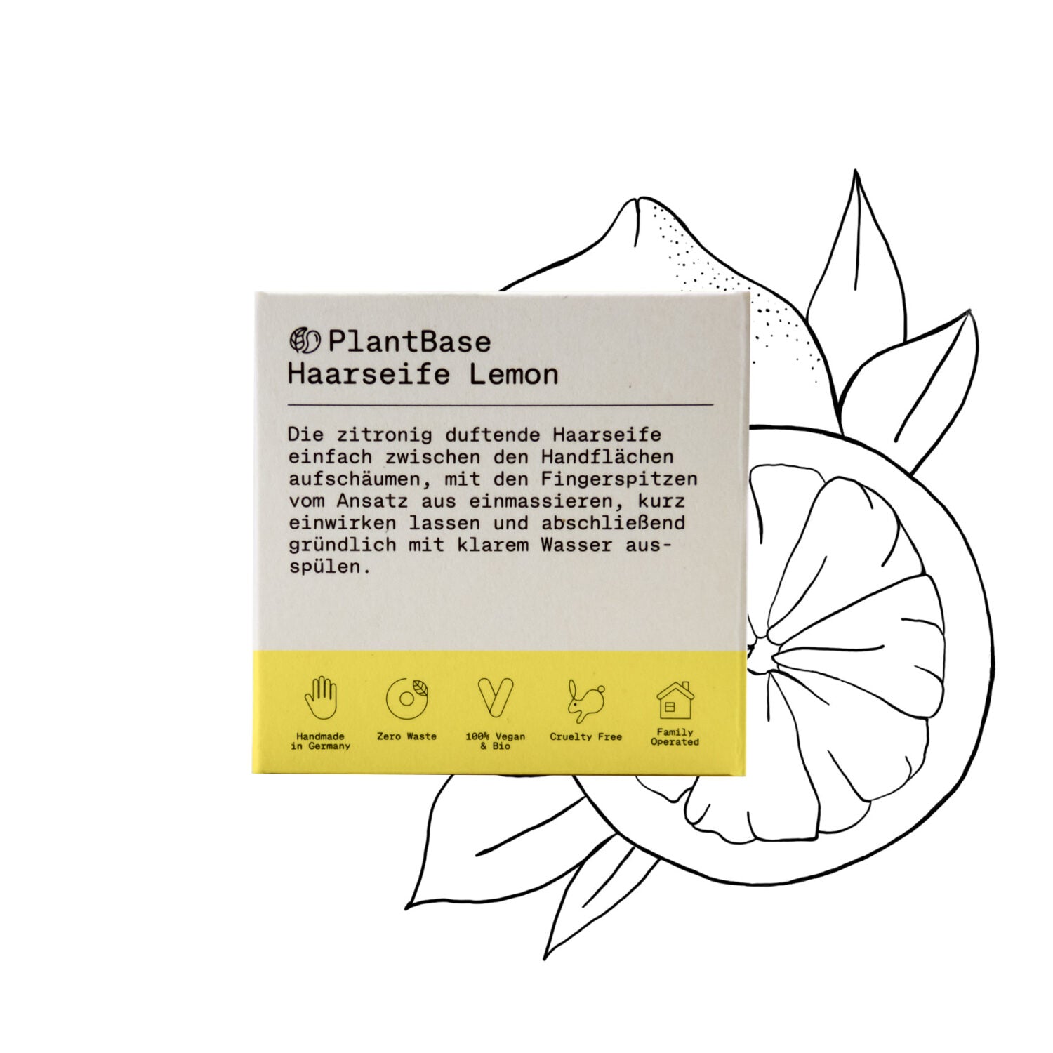 PlantBase Haarseife "Lemon" 100 g