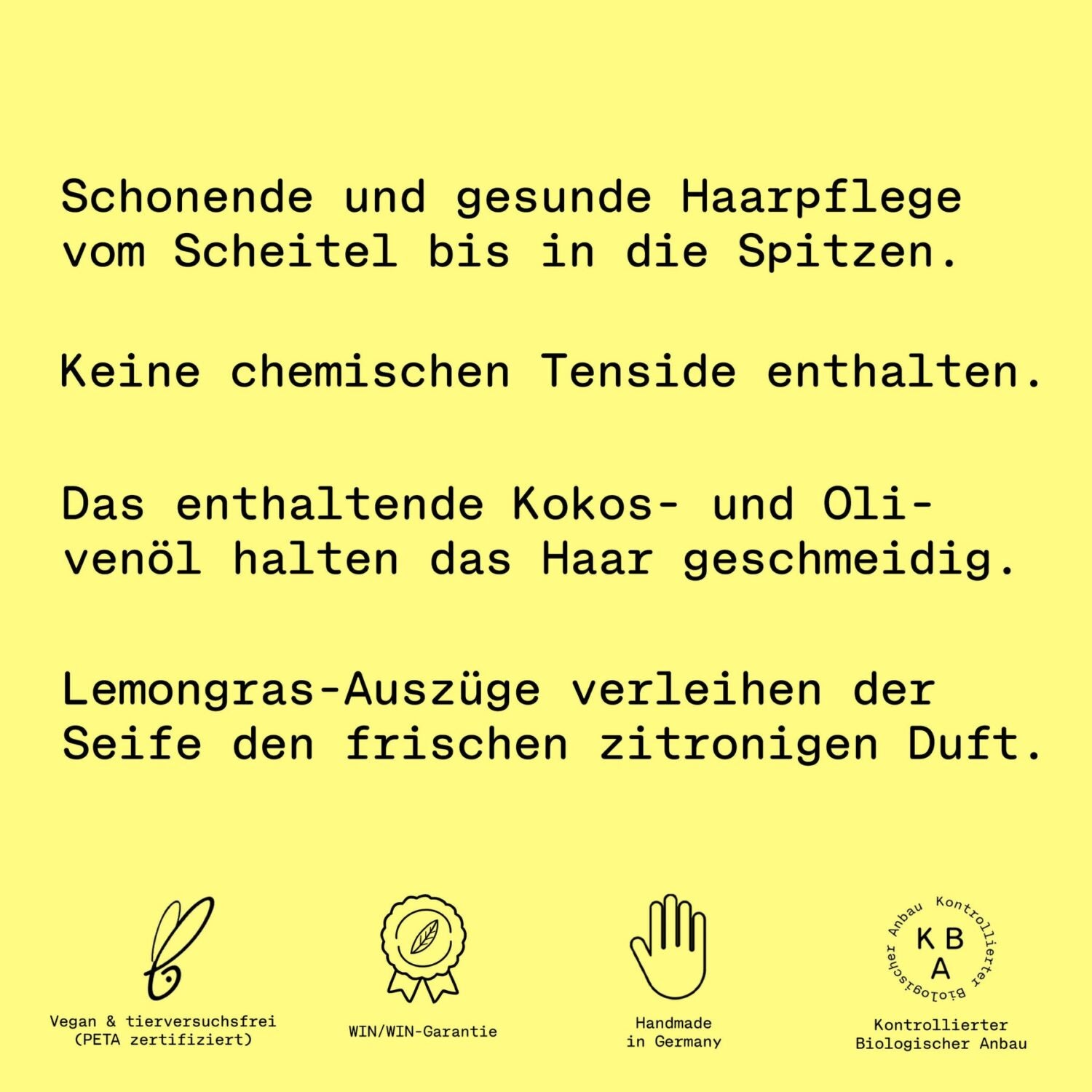 PlantBase Haarseife "Lemon" 100 g