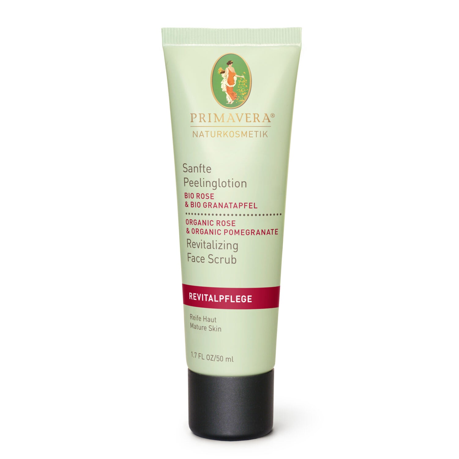 PRIMAVERA Sanfte Peelinglotion "Bio-Rose & Bio-Granatapfel" 50 ml