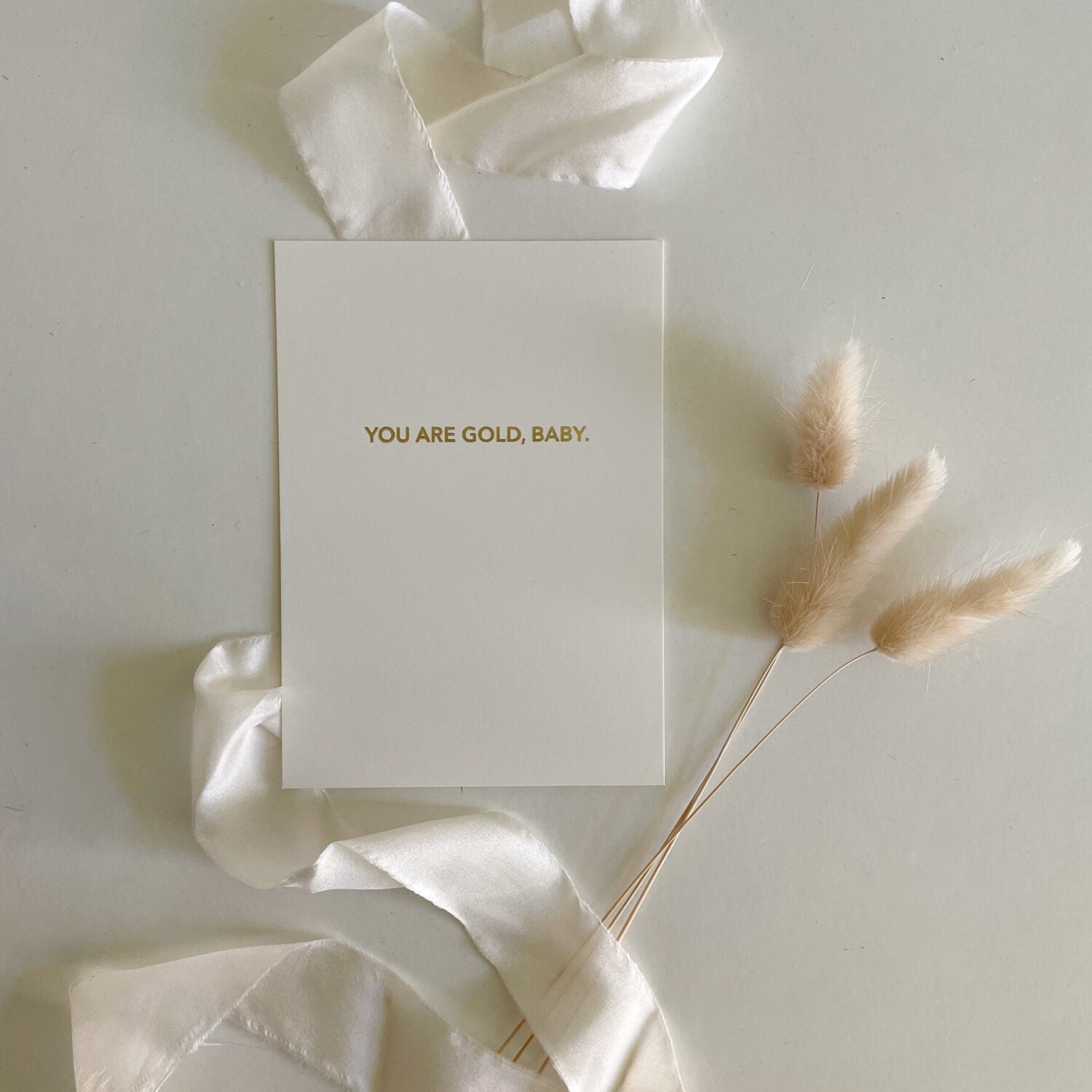 Projekt Stil Postkarten You ARE GOLD,BABY.