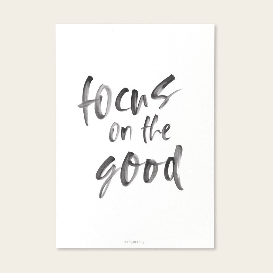 Projekt Stil Postkarten focus on the good