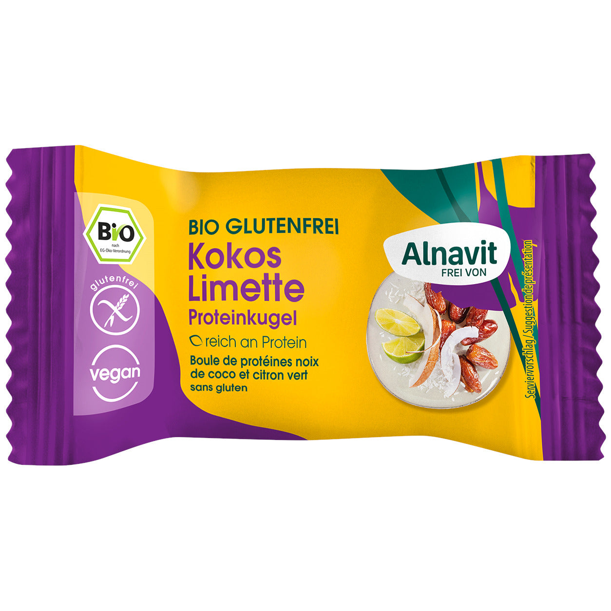 Proteinkugel-Kokos-Limette