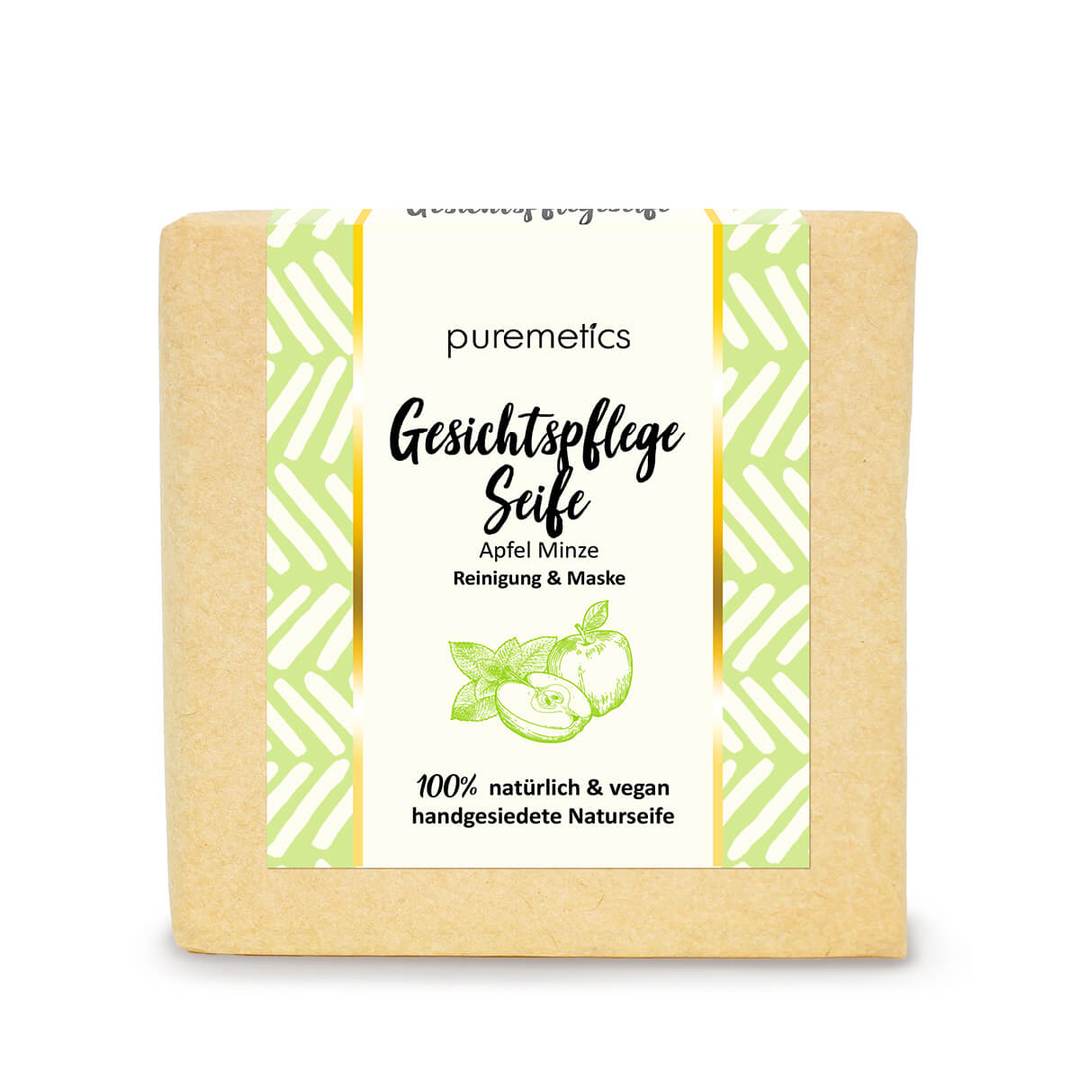 puremetics Gesichtspflegeseife "Apfel Minze"