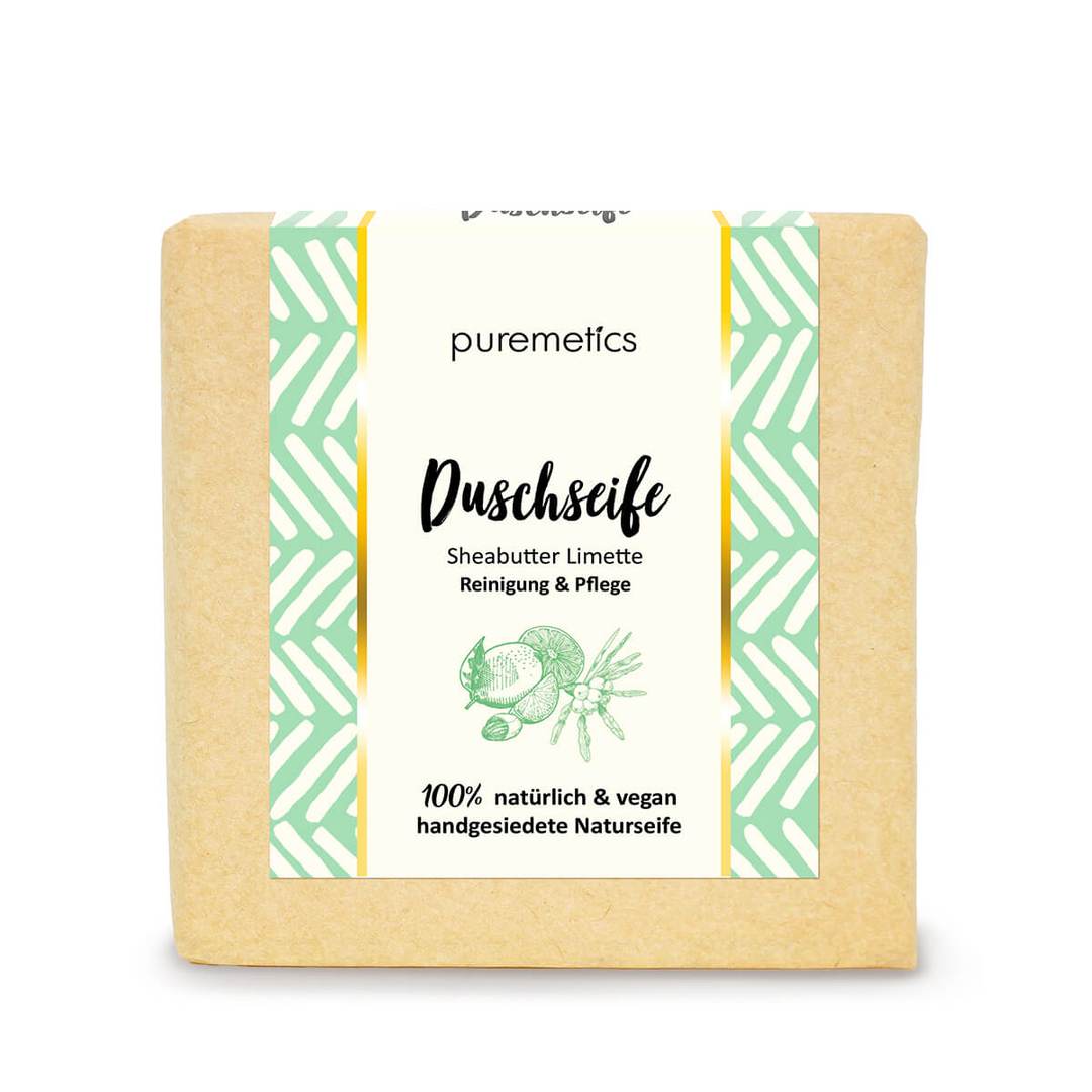 puremetics Duschseife "Sheabutter Limette" 100 g