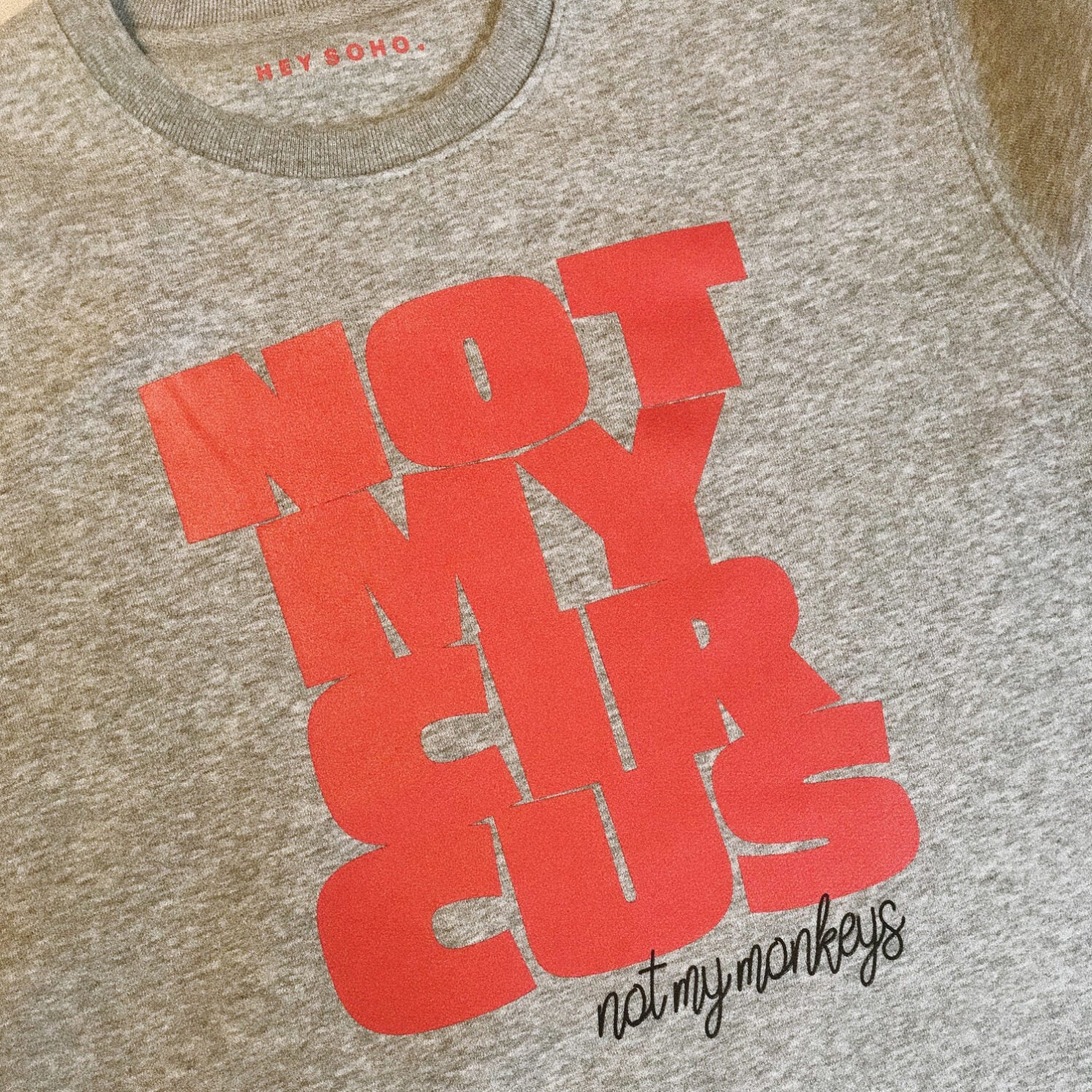 hey soho Sweater "Not my circus"