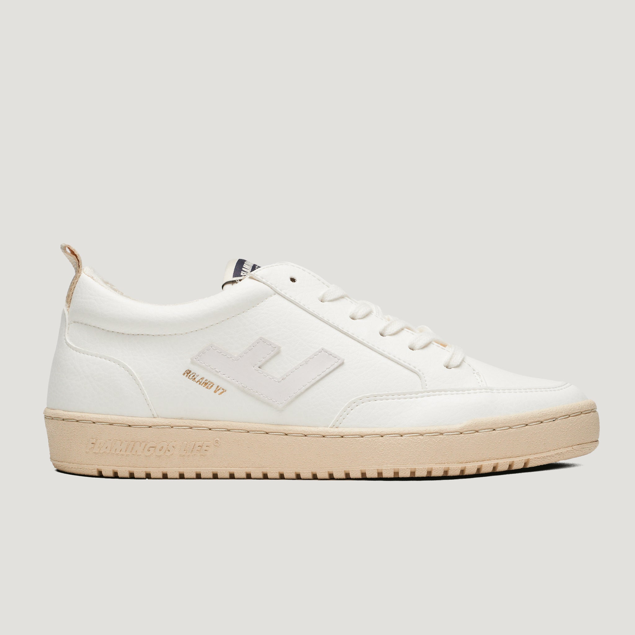 Flamingo's Life Unisex Sneaker "Roland V.7" White Ivory
