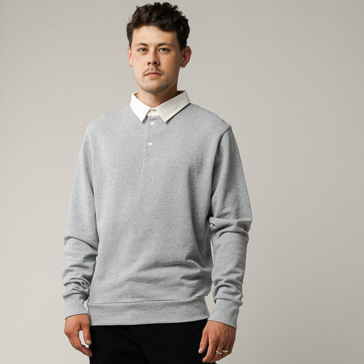 MELAWEAR Herren Sweatshirt "RAJU" - Dritte Wahl Grau Melange