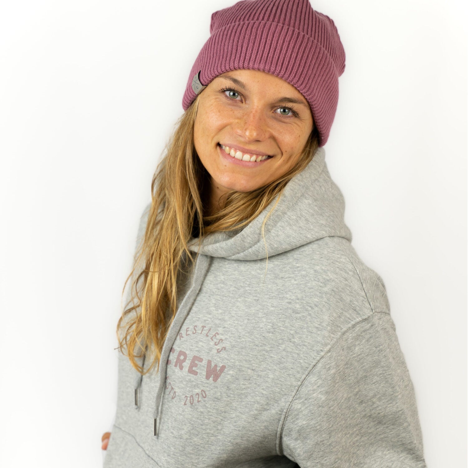 Restless Crew Damen Oversized Hoodie CREW Hoodie - Grey_1.6