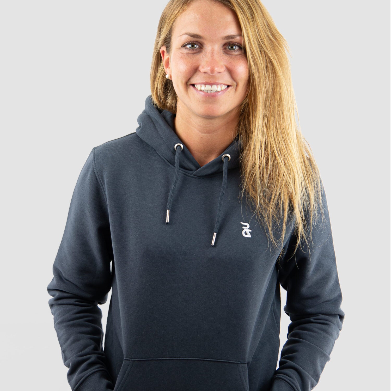 Restless Crew Unisex Hoodie "MOUNTAINS India Ink" - Grey