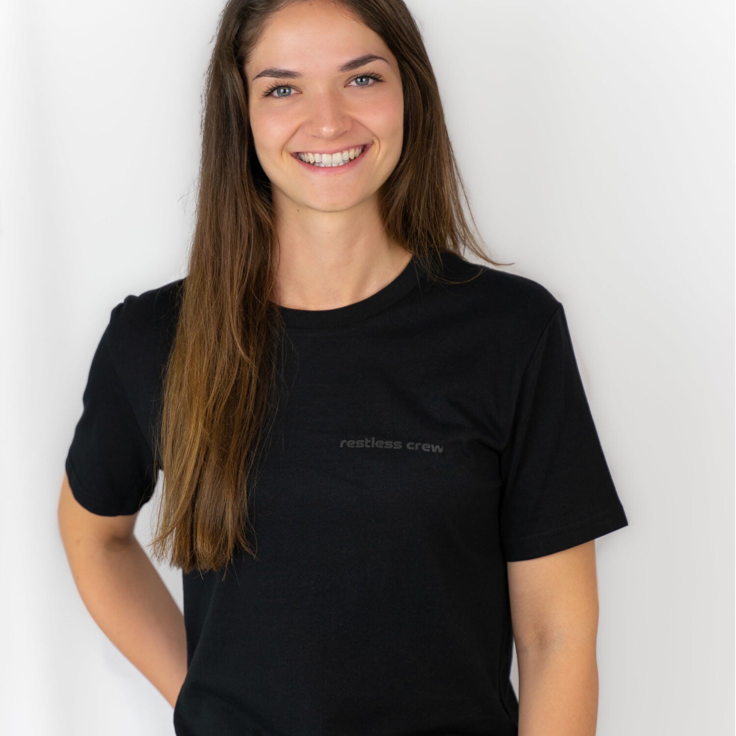 Restless Crew Unisex T-Shirt "CAUGHT BY NATURE" - Black