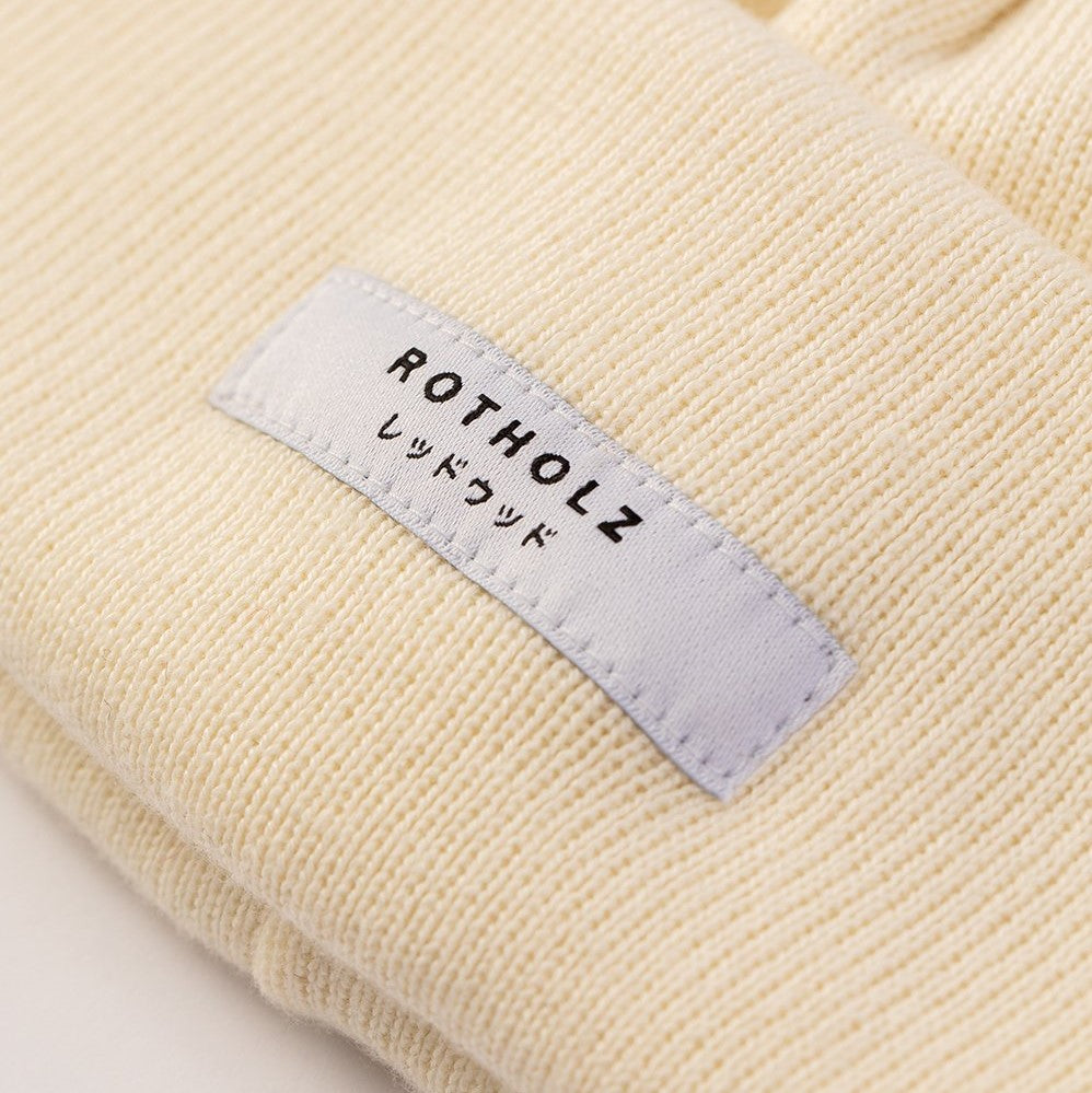 Rotholz Label Mütze Fein - Weiß