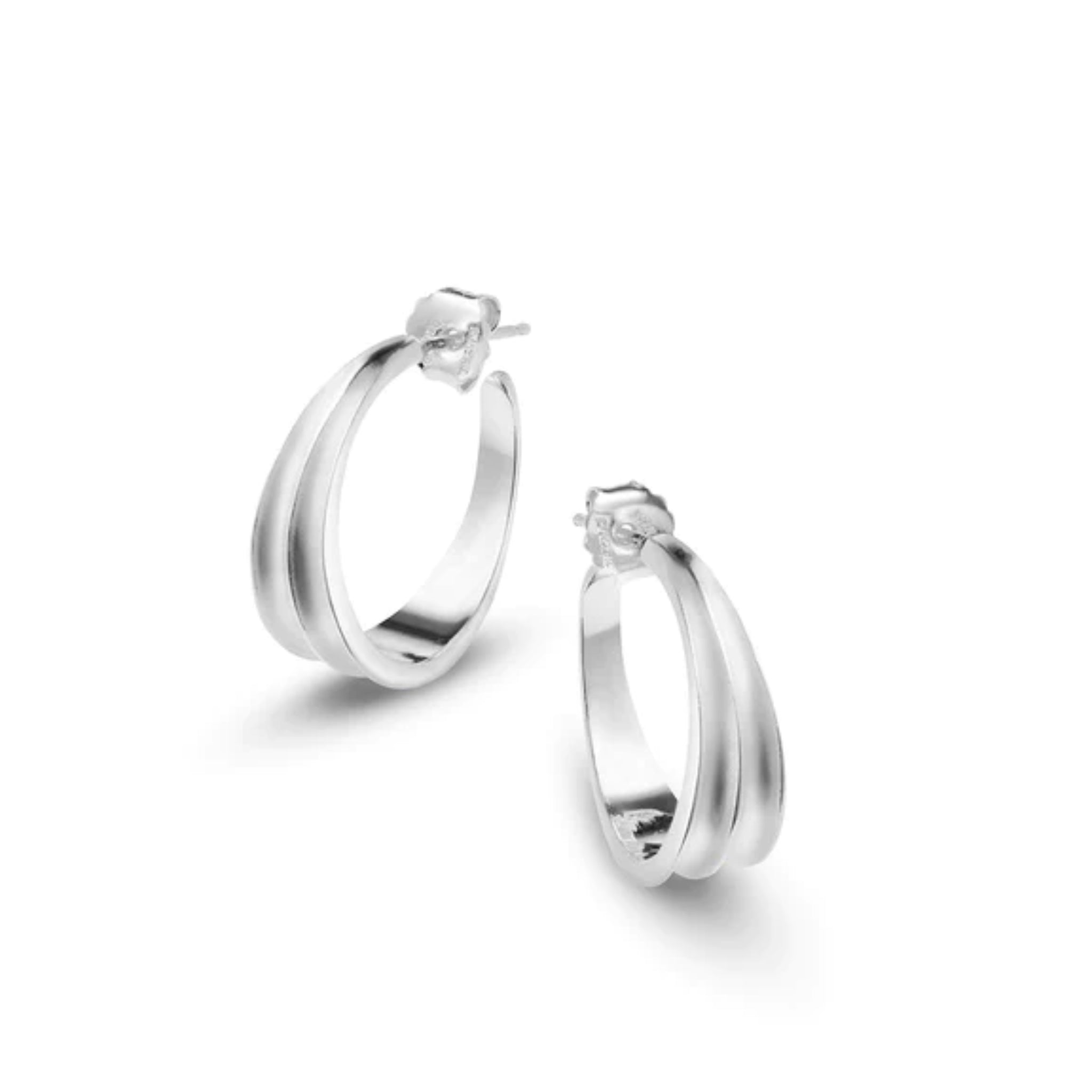 Jukserei Ohrringe "Saga Hoops" Silber