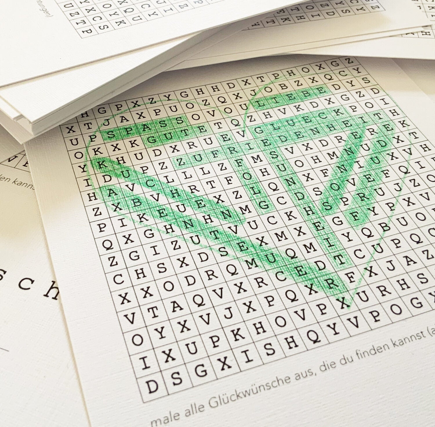 SANS.design Postkarte "Geburtstagsrätsel"