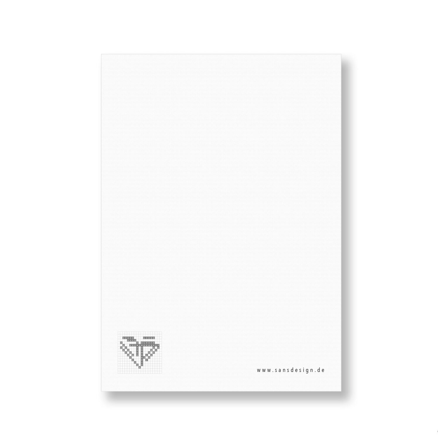 SANS.design Postkarte "Geburtstagsrätsel"