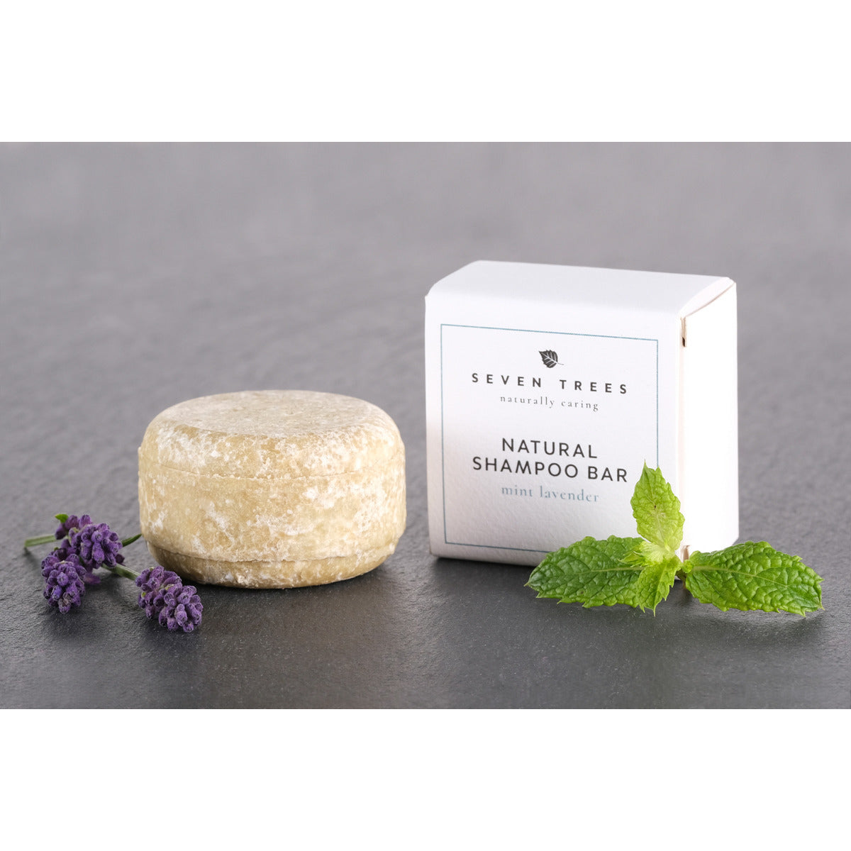SEVEN TREES "MINT LAVENDER" Festes Haarshampoo 60g