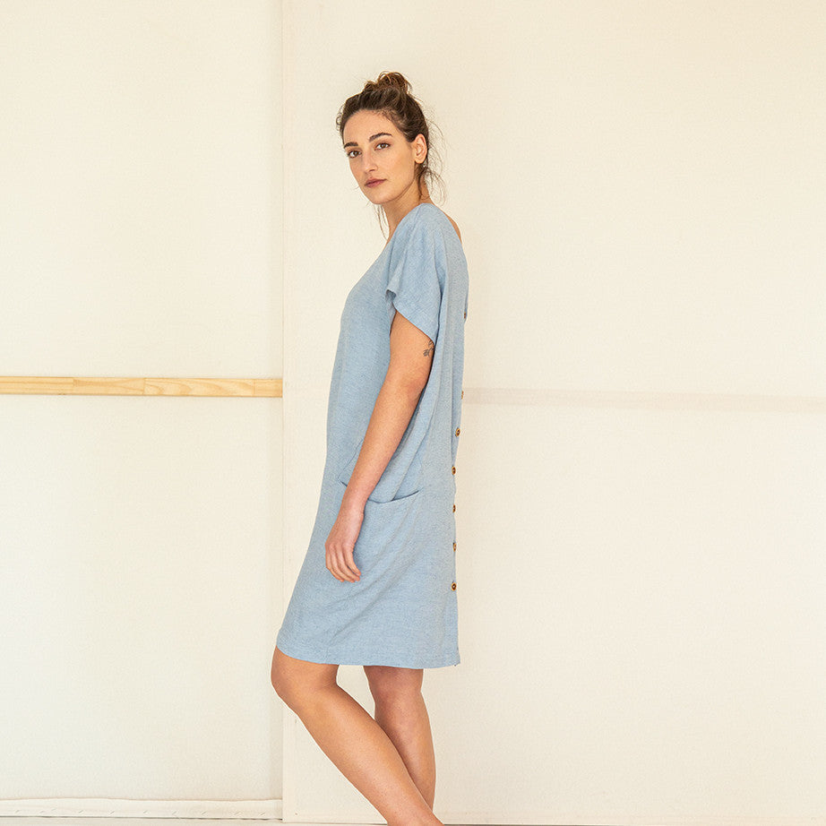 SUITE13LAB 2in1 Kleid "RITA" - denim blue