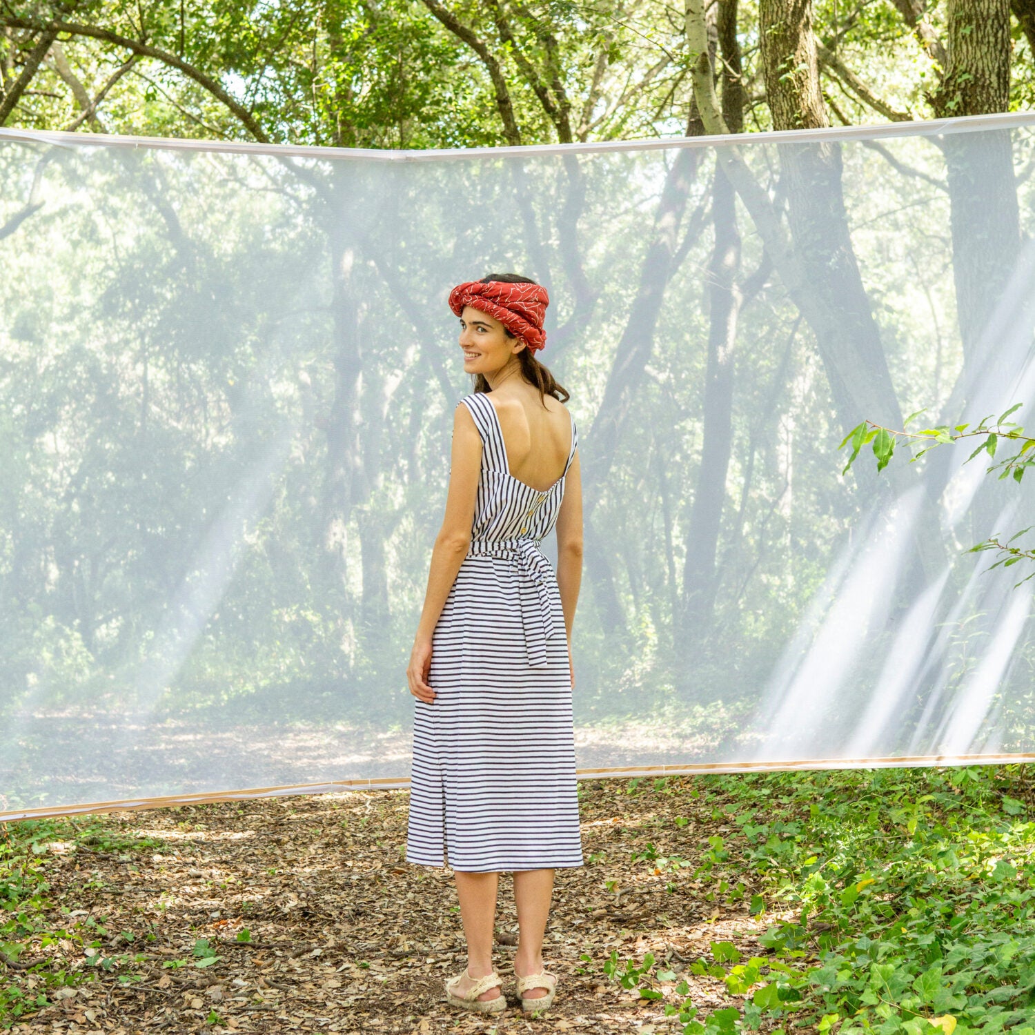 SUITE13LAB Kleid GINA - knitted stripes navy_4