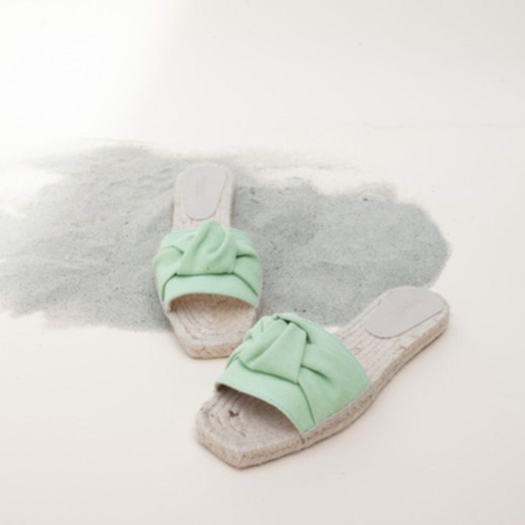 Jutelaune "Knot Flats" 37 Mint