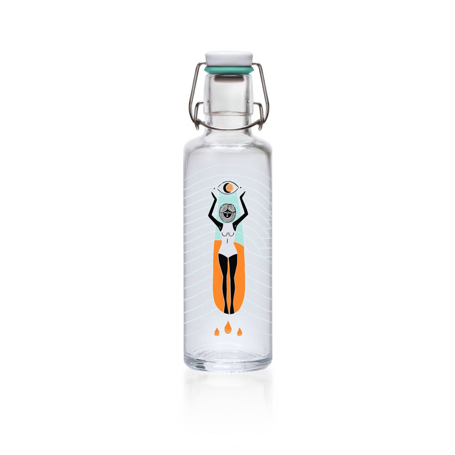 soulbottles 0,6l Glastrinkflasche "Soulsurferin"