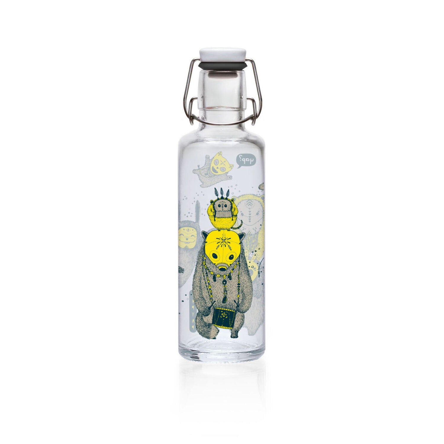 soulbottles 0,6l Glastrinkflasche "Yap Yap"