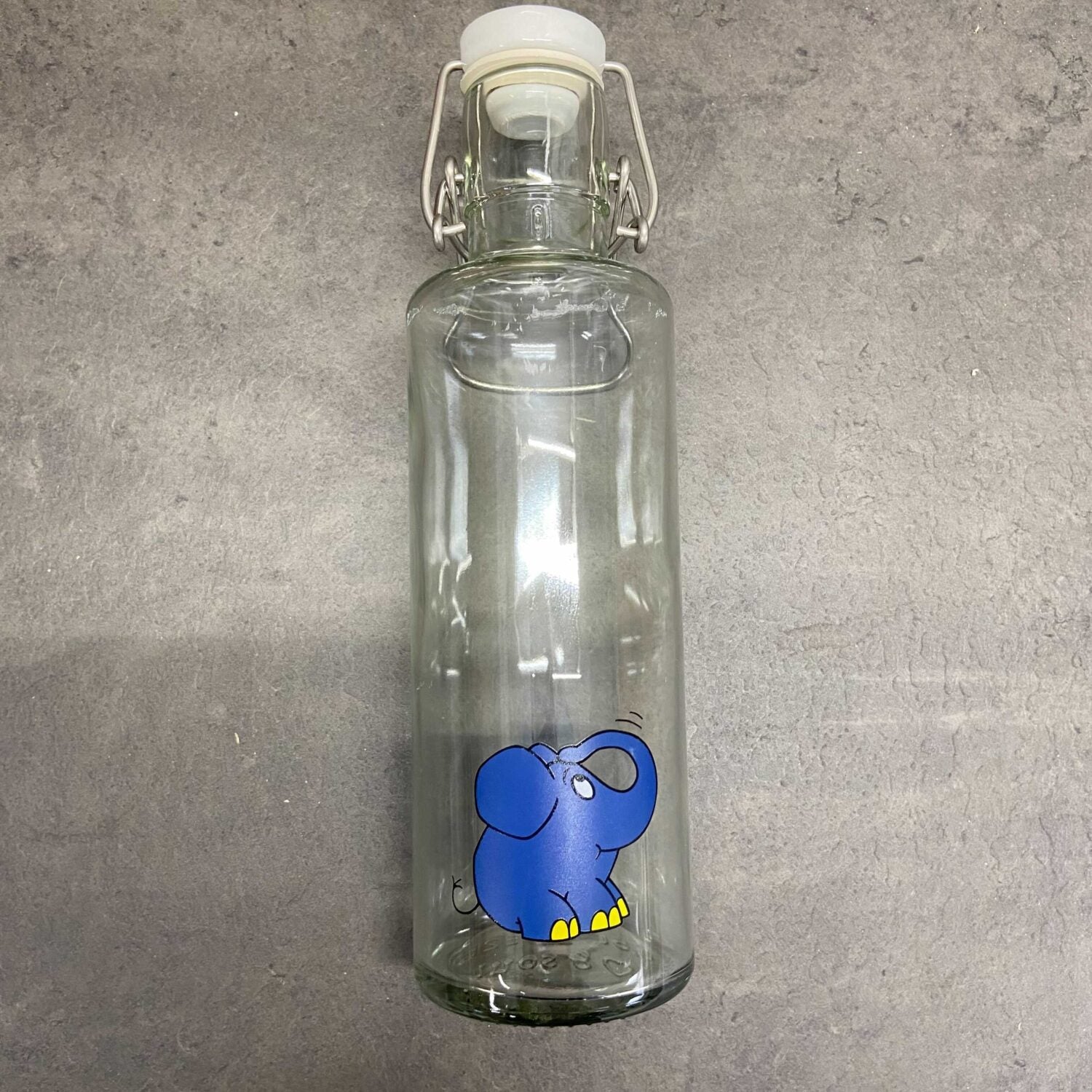 soulbottles 0,6l Glastrinkflasche "Der Elefant" - Dritte Wahl