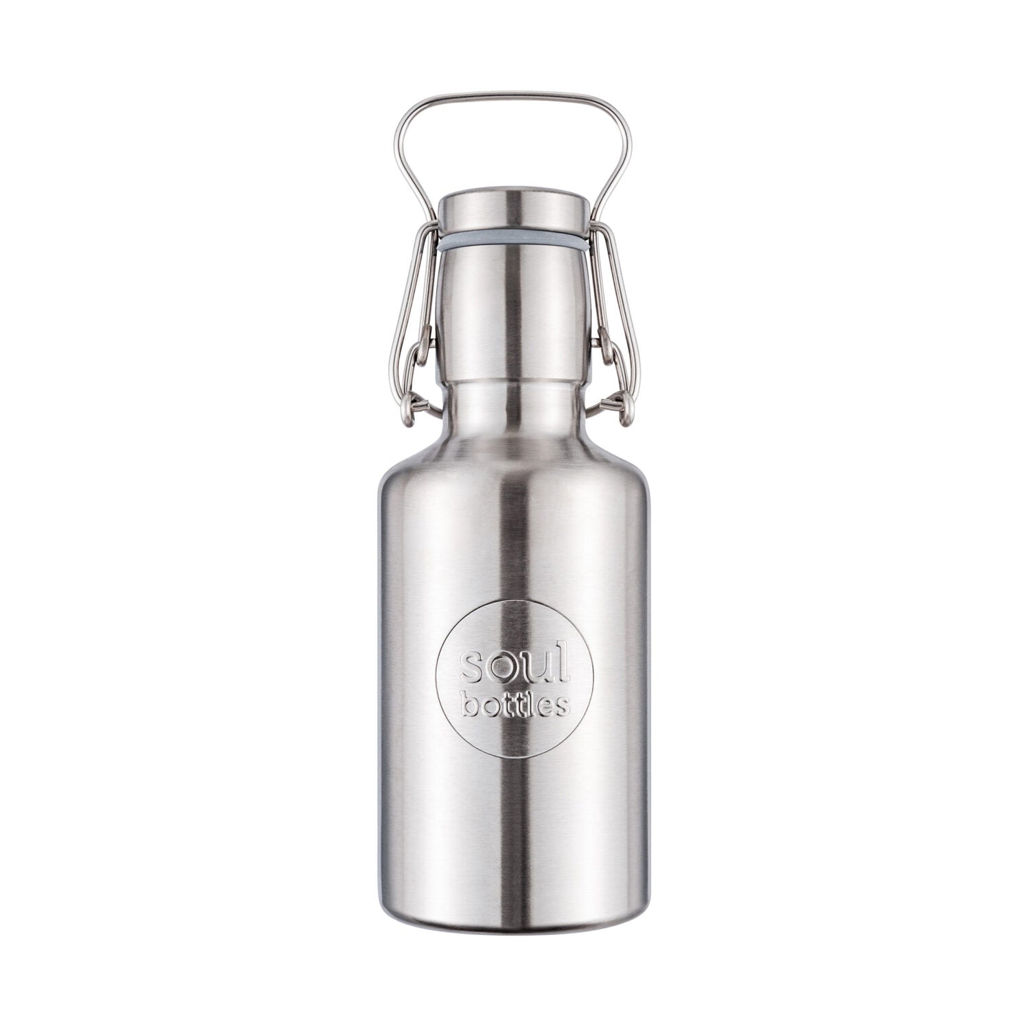 soulbottles 0,5l steel light Plain