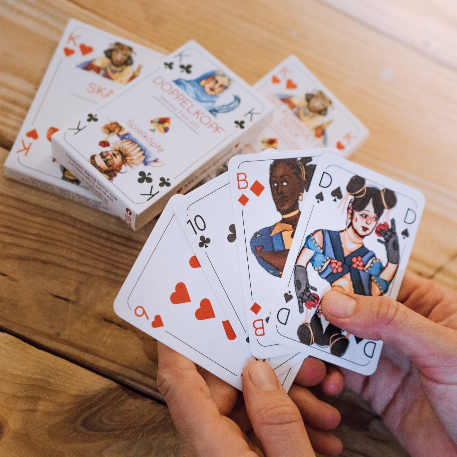 Spielköpfe Gendergerechte Spielkarten - Doppelkopf