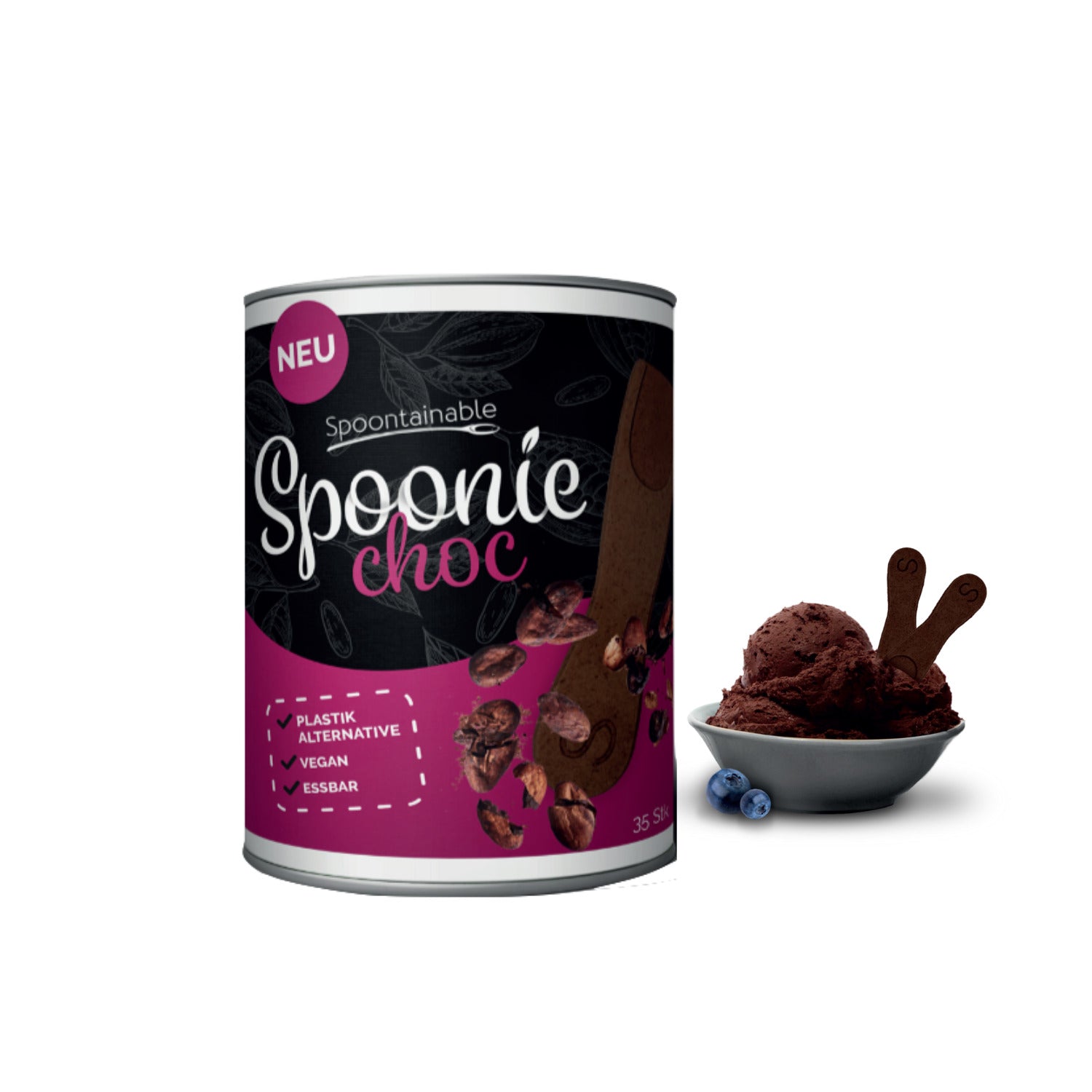 Spoontainable Spoonie choc in der Dose