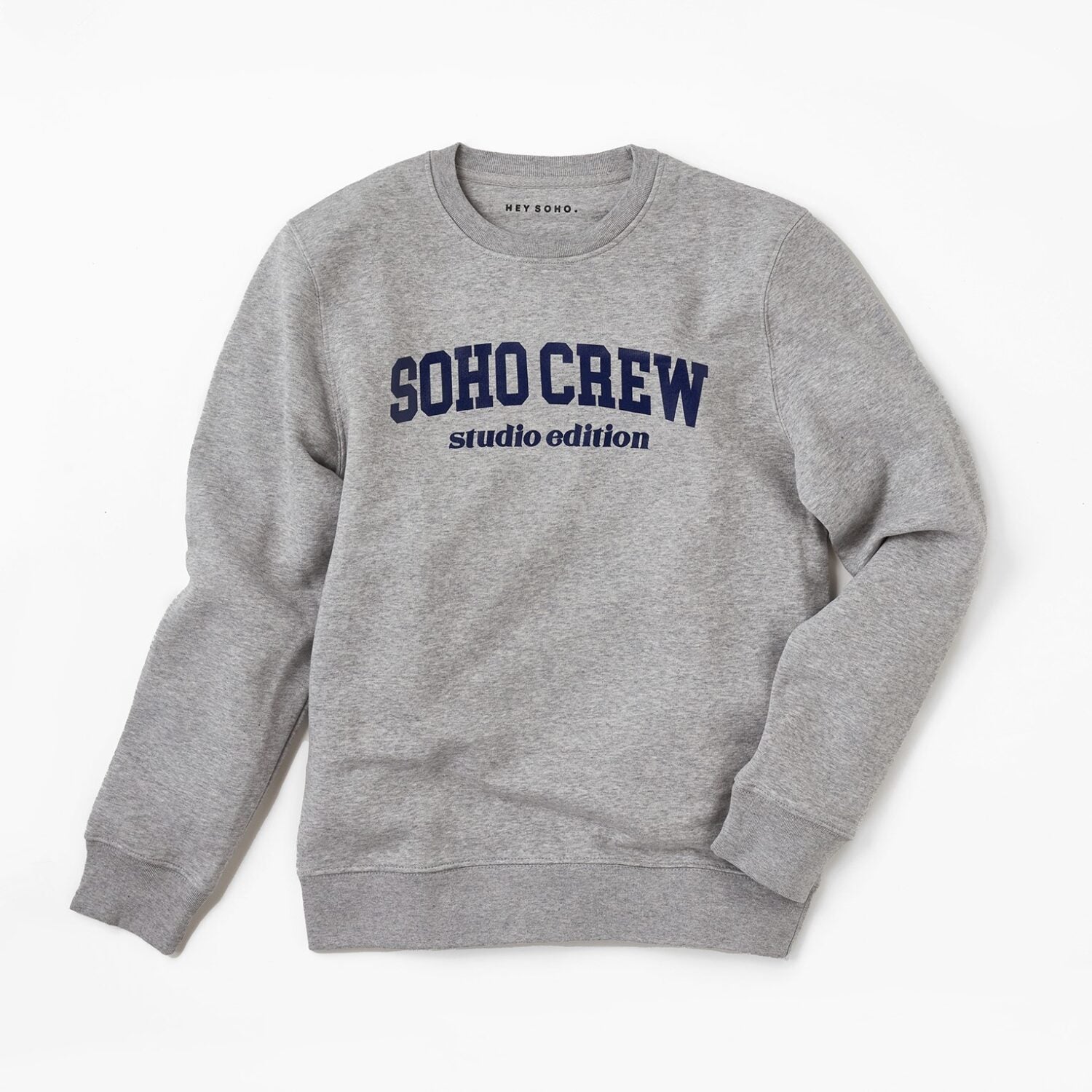 hey soho Sweater "Soho Crew" Grau