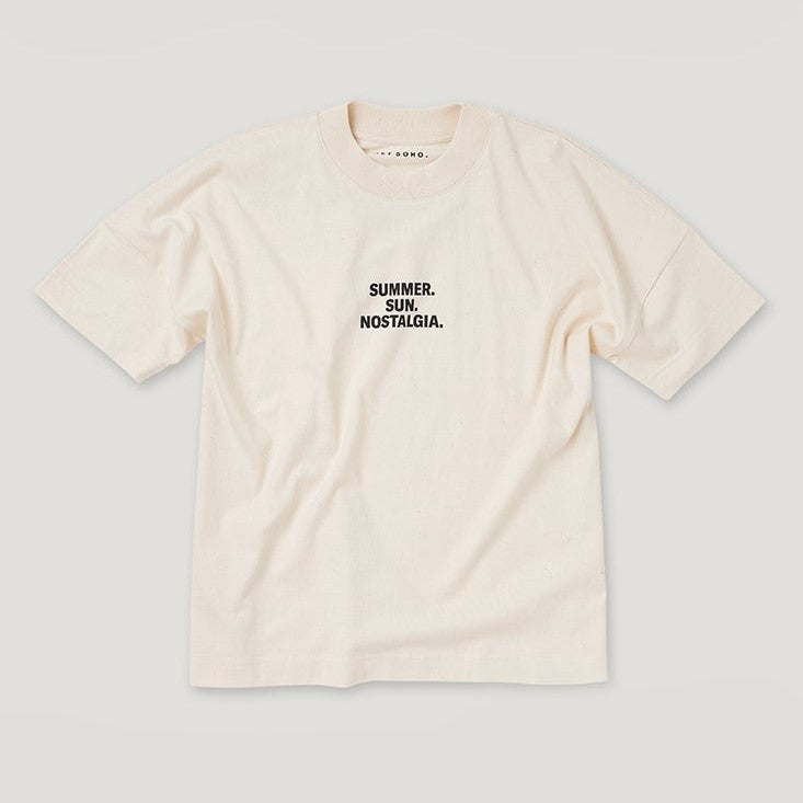 hey soho T-Shirt "Summer, Sun, Nostal" Creme