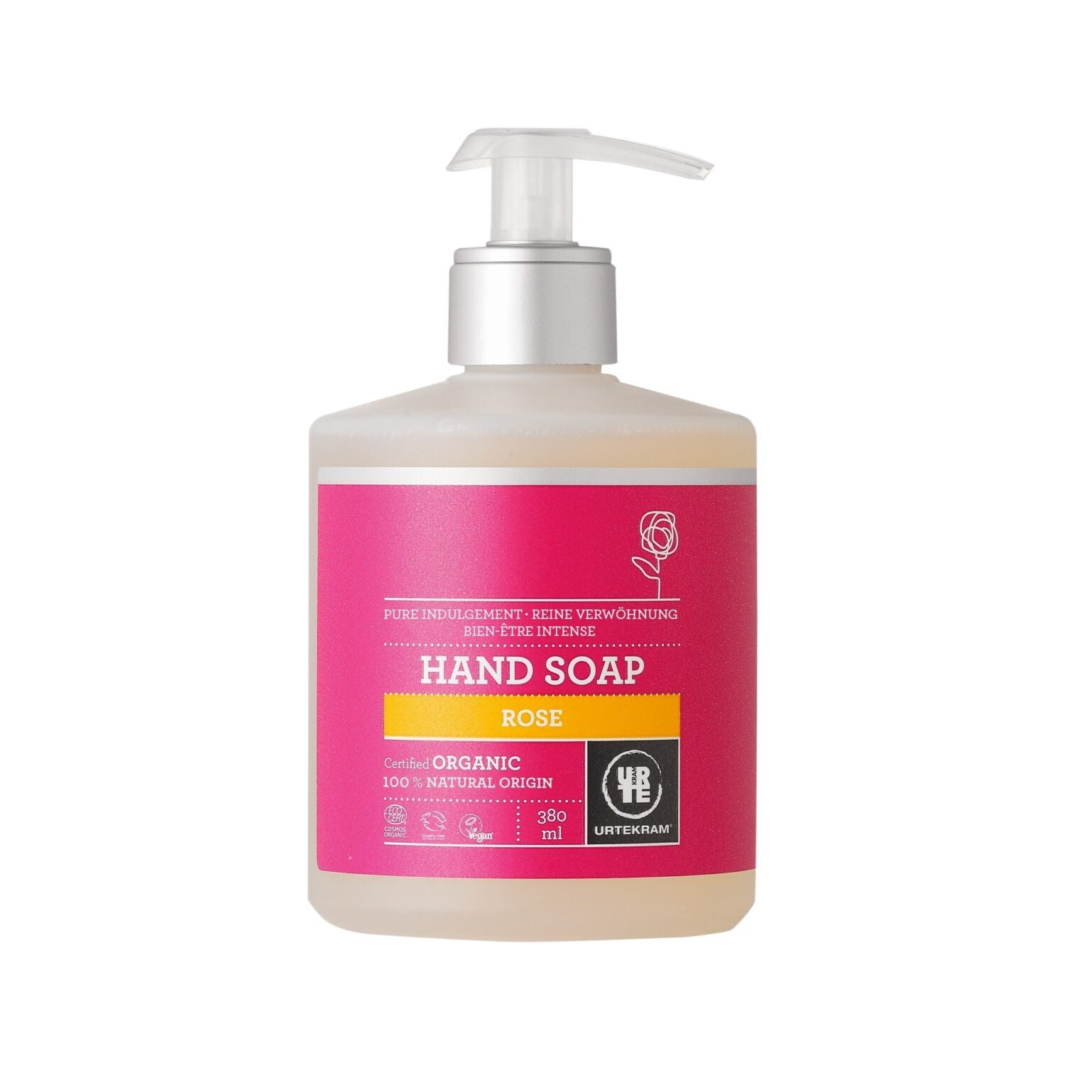 Urtekram Flüssige Handseife Rose 380ml