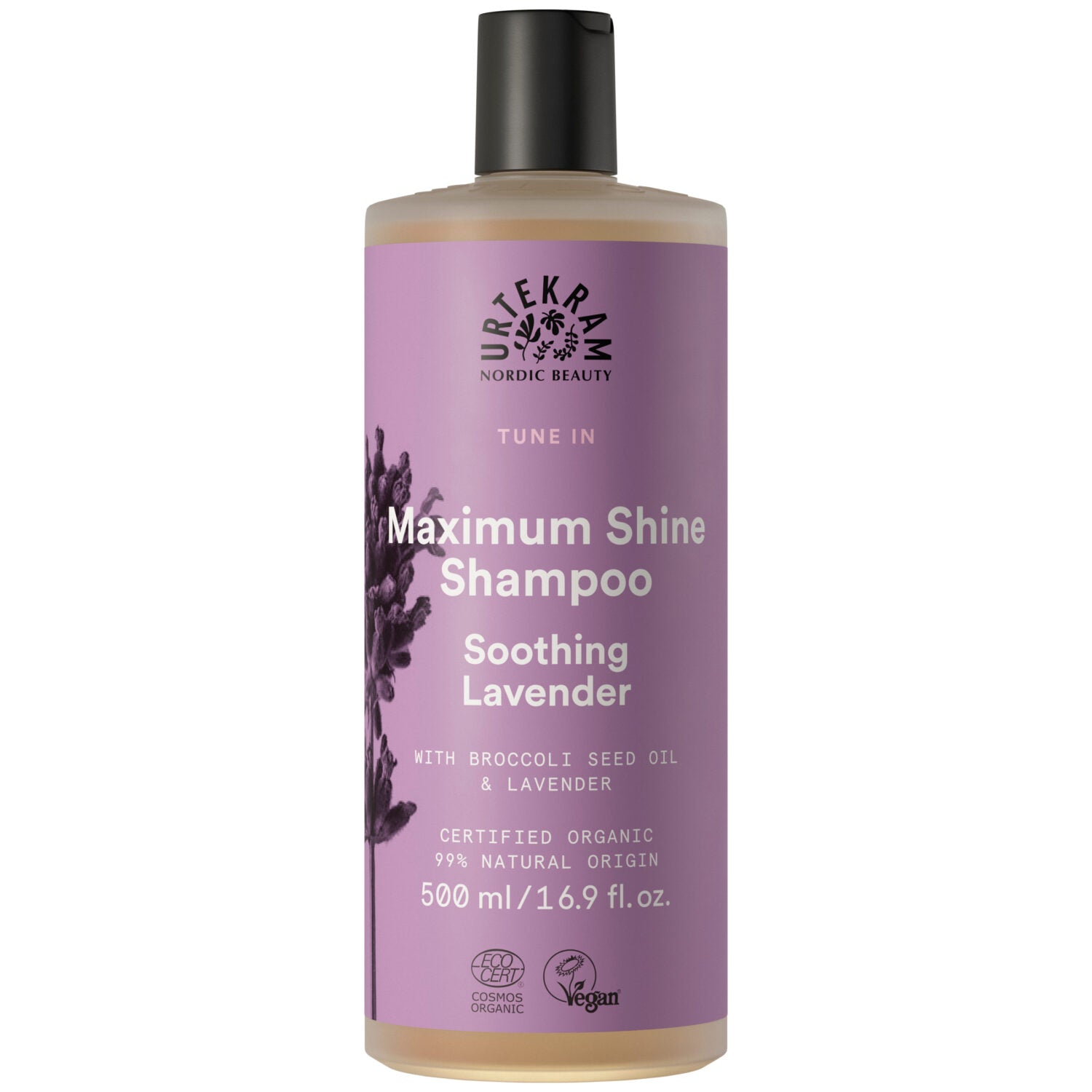 Urtekram Shampoo Maximum Shine "Soothing Lavender" 500 ml