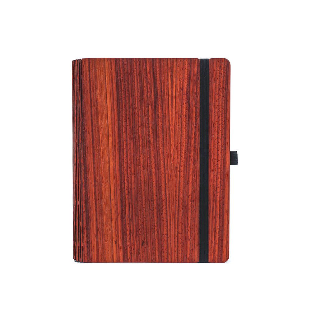 JUNGHOLZ Woodbook A5 Padouk Kariert