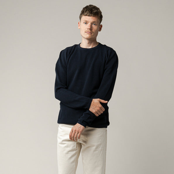 MELA Herren Strickpullover "YUVA" Schwarz
