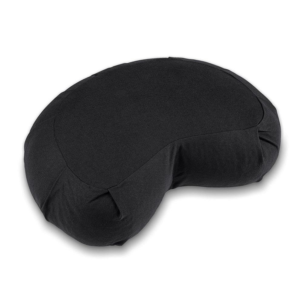 Lotuscrafts Zafu-Meditationskissen ZEN Halbmond Zen-Schwarz