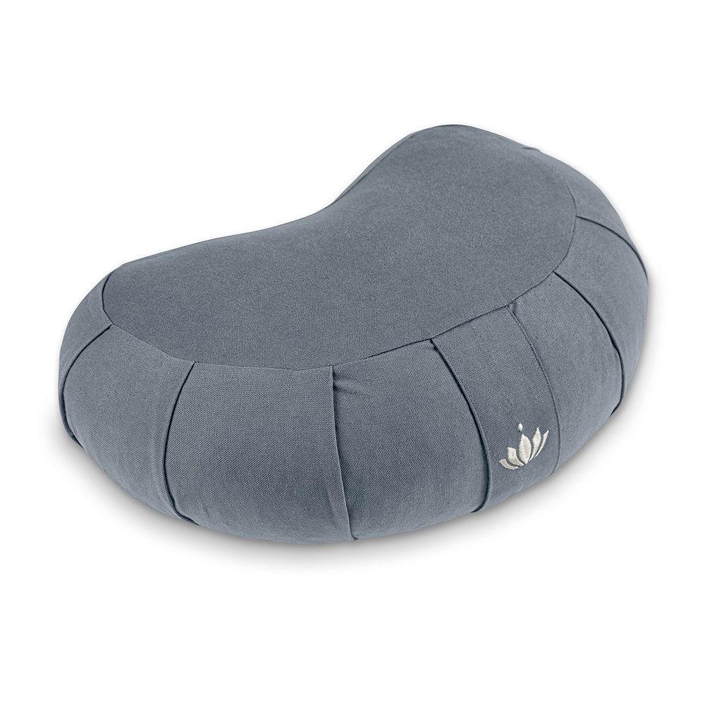 Lotuscrafts Zafu-Meditationskissen ZEN Halbmond Kornblume