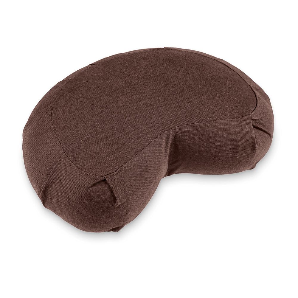 Lotuscrafts Zafu-Meditationskissen ZEN Halbmond Chocolate