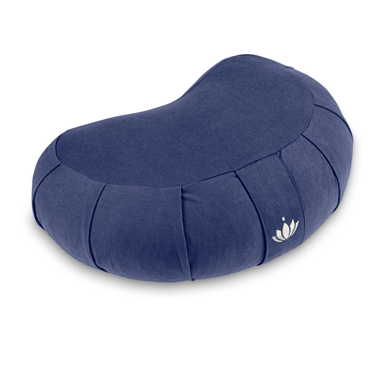 Lotuscrafts Zafu-Meditationskissen ZEN Halbmond Königsblau