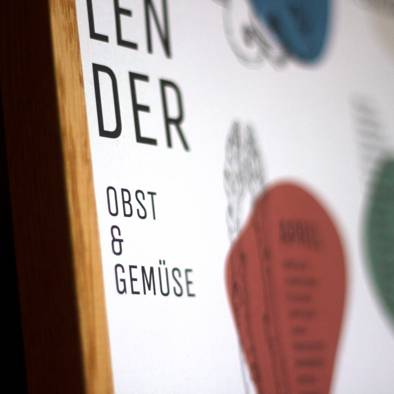 Zeit für Gutes DIN A2 Poster "Saisonkalender für Obst, Gemüse & Salat"