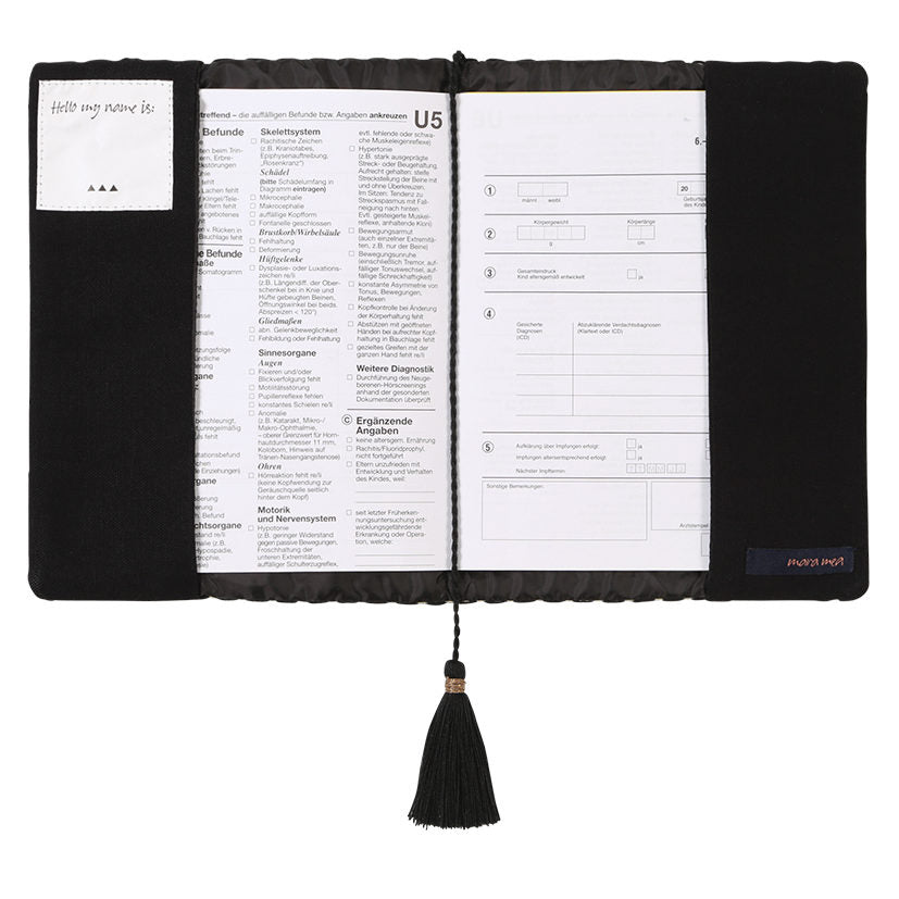 mara mea U-Hefthülle black crayon